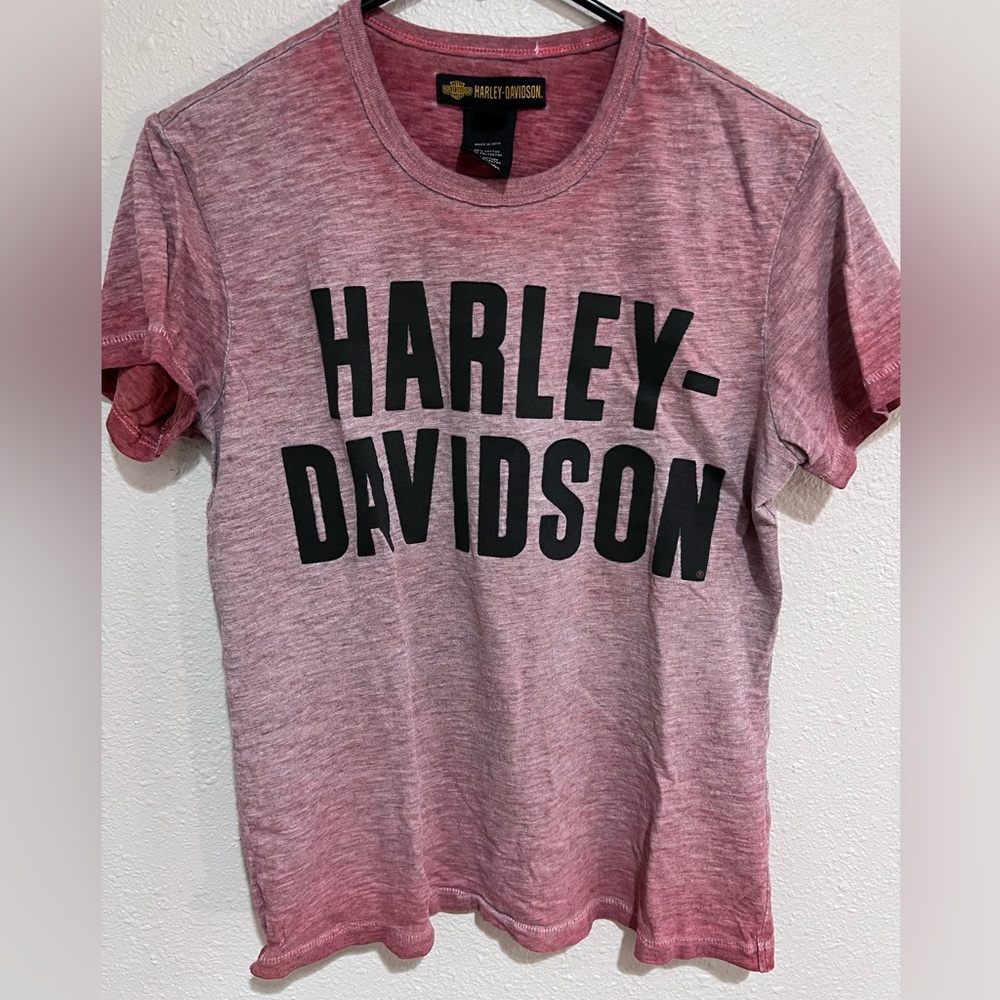 Distressed Harley Davidson shirt
